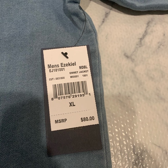 NWT Ezekiel Men's Denim Jacket XL - Picture 3 of 8